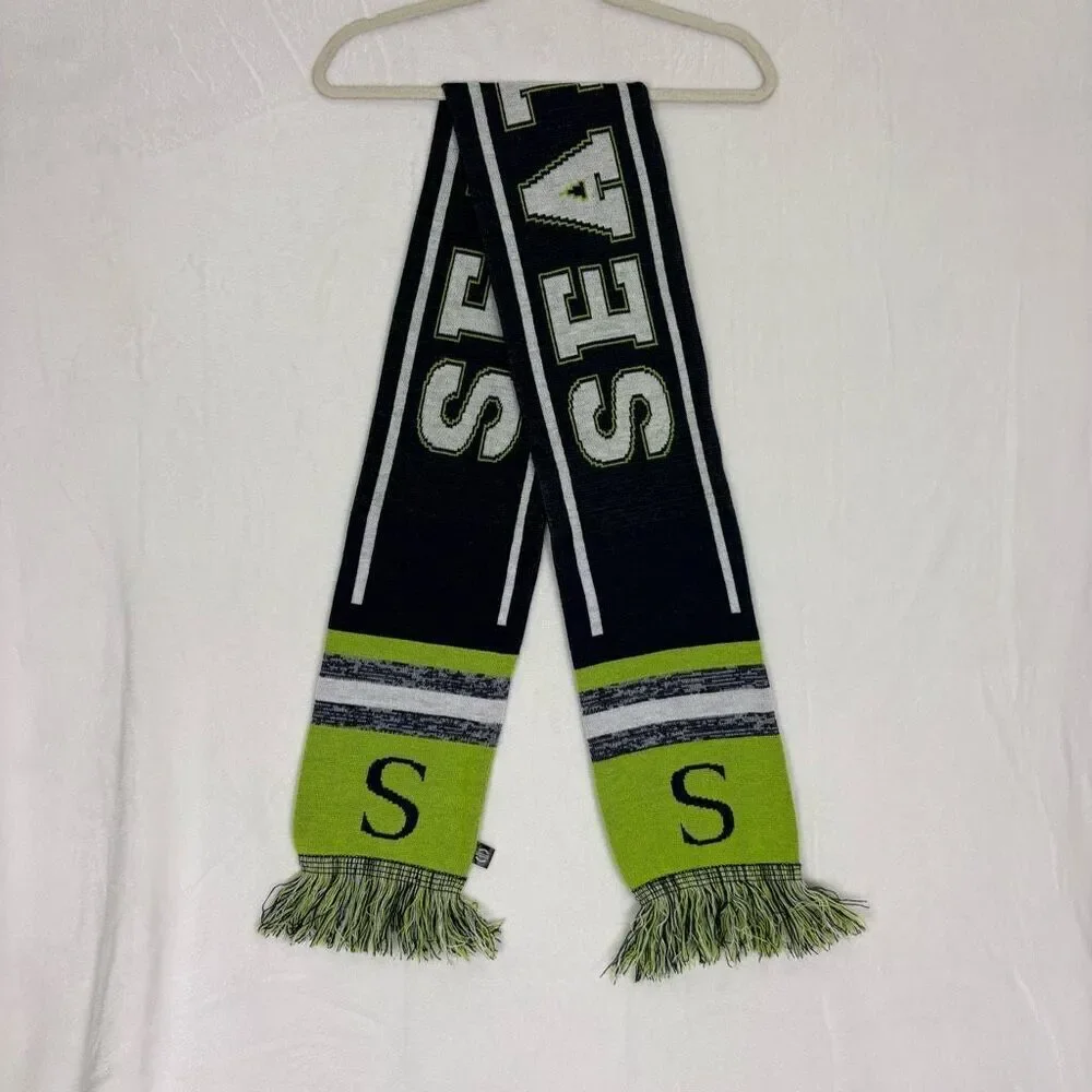 NFL Seattle Green & Navy‎ Winter Reversible Scarf Unisex